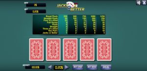 Video Poker, Jacks Or Better